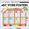 Alphabet Letter Recognition Posters and Word Reference for ESL - Hot Chocolate Teachables