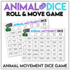 Animal Movement Dice Game - Hot Chocolate Teachables