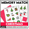 Christmas Memory Game | Picture Cards | Holiday Vocabulary Matching Activity - Hot Chocolate Teachables