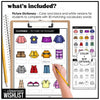 Clothing Vocabulary - Digital Flashcards & Student Picture Dictionary for ESL - Hot Chocolate Teachables