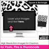 COMPUTER SCREEN Mockups for Digital Resources - Black & White - Add text & images - Hot Chocolate Teachables