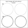 Cutting Lines Circle Templates with Scissors - 16 Dot and Dash Line Styles - Hot Chocolate Teachables