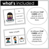 Daily Routine Verbs Vocabulary CLIP CARD activity task cards for ELL - ESL - EFL (Copy) - Hot Chocolate Teachables