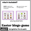 Easter Bingo Game | Includes Religious Vocabulary, Preschool, Kindergarten, ESL - Hot Chocolate Teachables