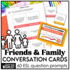 Friendships, Family & Social Life Conversation Cards | 60 ESL Discussion Prompts - Hot Chocolate Teachables