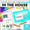 House Vocabulary CLIP CARD activity task cards for Household Objects - Hot Chocolate Teachables