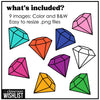 Jewels Clipart | Colorful Gems - Hot Chocolate Teachables