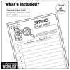 Spring Vocabulary Class Scavenger Hunt - Object Search Game with Clues - Hot Chocolate Teachables