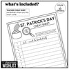 St. Patrick's Day Vocabulary Scavenger Hunt - Classroom Party Game with Clues - Hot Chocolate Teachables