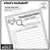 Thanksgiving Vocabulary Scavenger Hunt - Classroom Party Game with Clues - Hot Chocolate Teachables