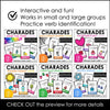 Verb Charades Bundle | Holiday and Seasonal Miming Game Cards for Kids - Hot Chocolate Teachables