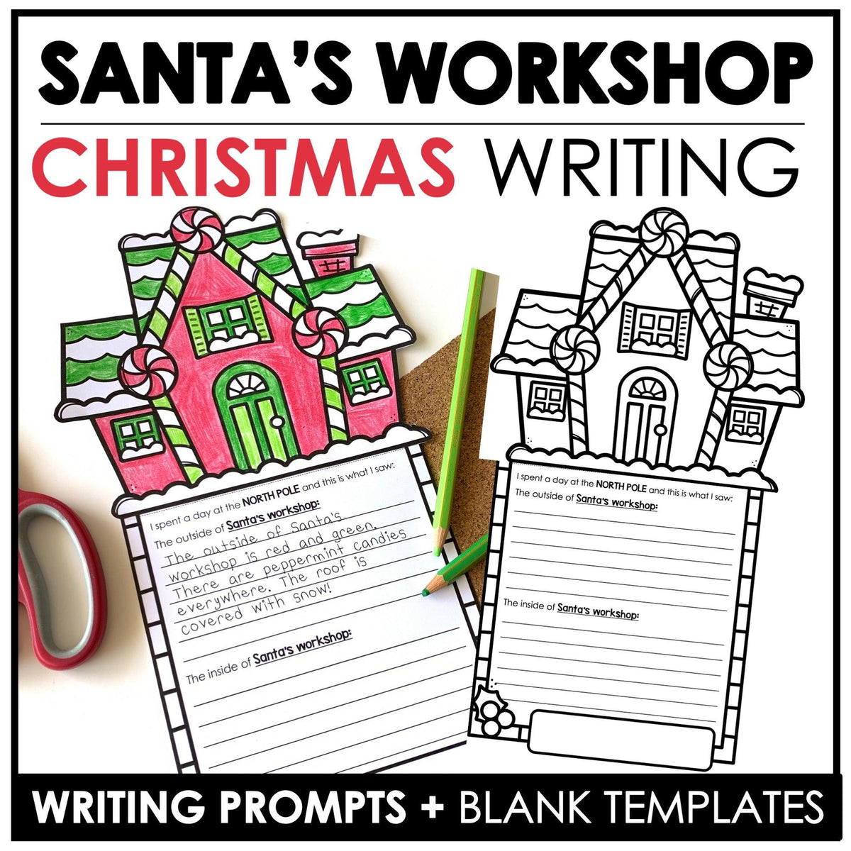 Dear Santa - Christmas Letter Writing Template Kit for ESL