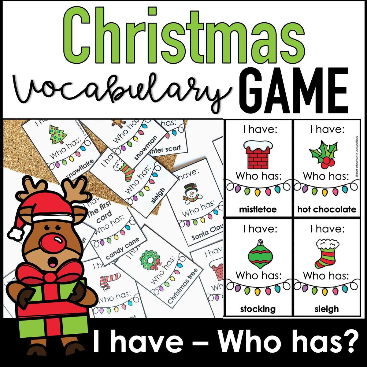 Christmas Flashcards - Free Printable Flashcards to Download - Speak and  Play English