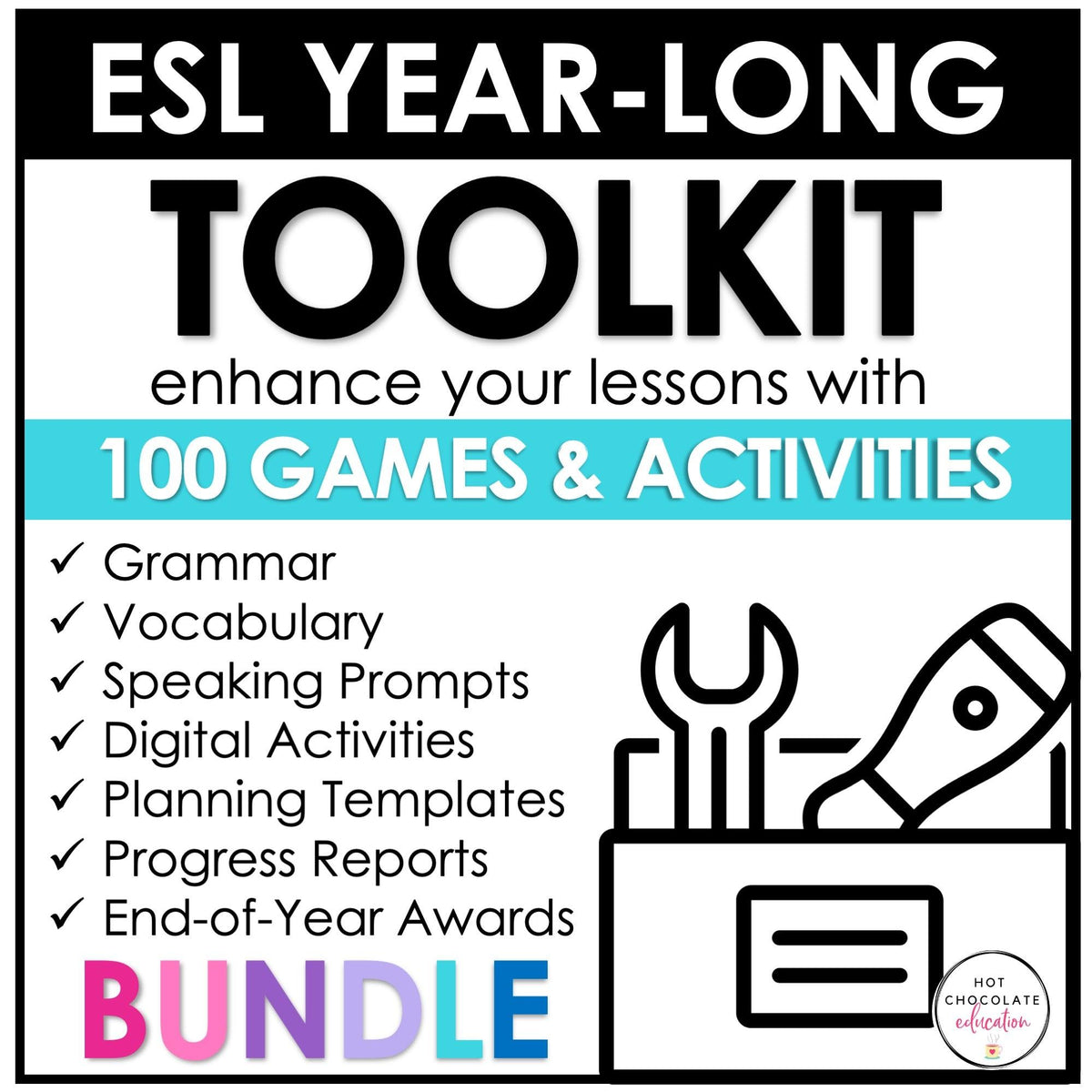 ESL Games & Activities Bundle | English Teaching Kit – Hot Chocolate ...