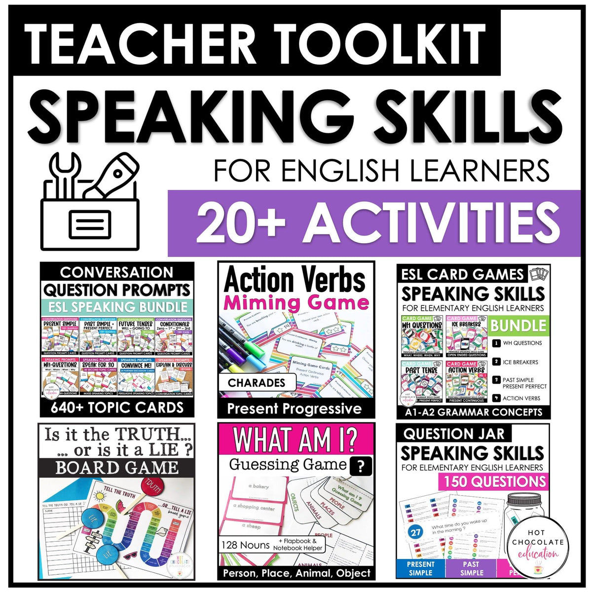 ESL Speaking Skills Kit | English Activities & Games – Hot Chocolate  Teachables