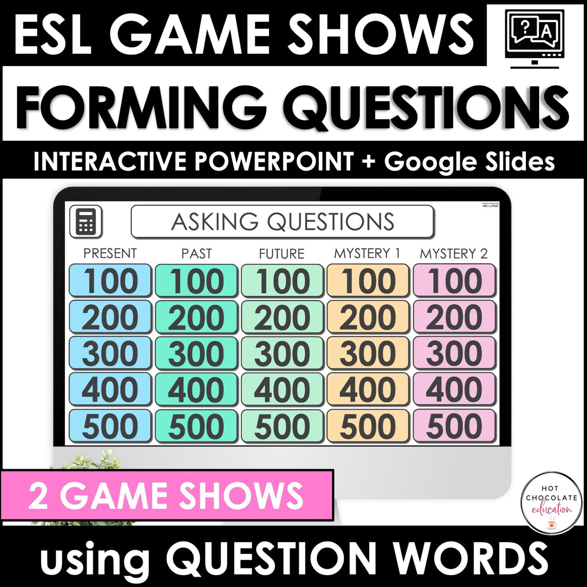 Forming Questions based on Answers | Question Word Game Show – Hot  Chocolate Teachables