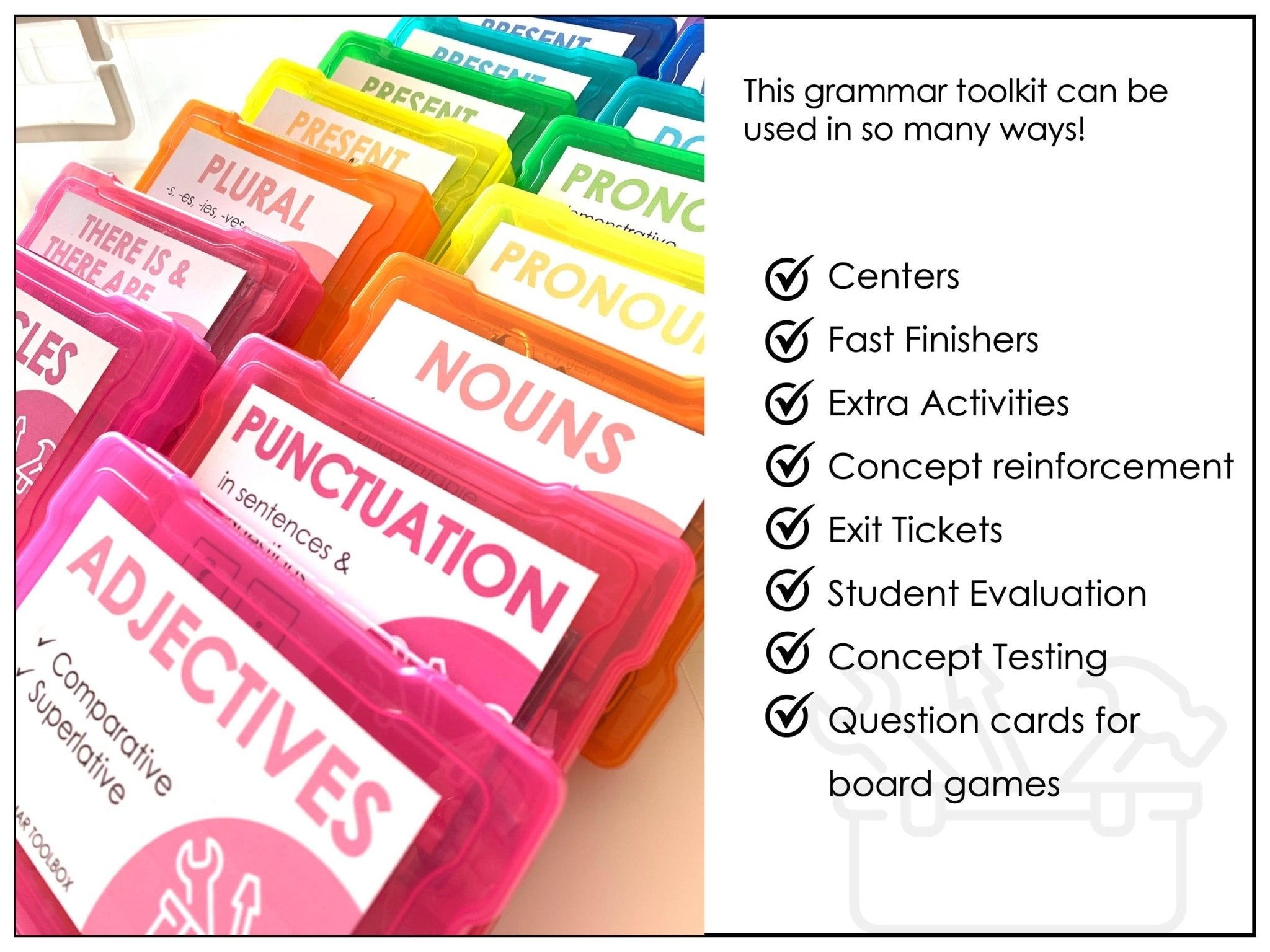 Grammar Task Cards Bundle: Parts Of Speech, Pronouns, Conjunctions