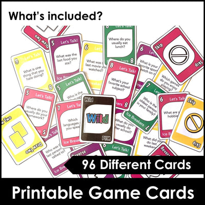 Ice Breaker Card Game - Getting to Know You - Back to School – Hot ...
