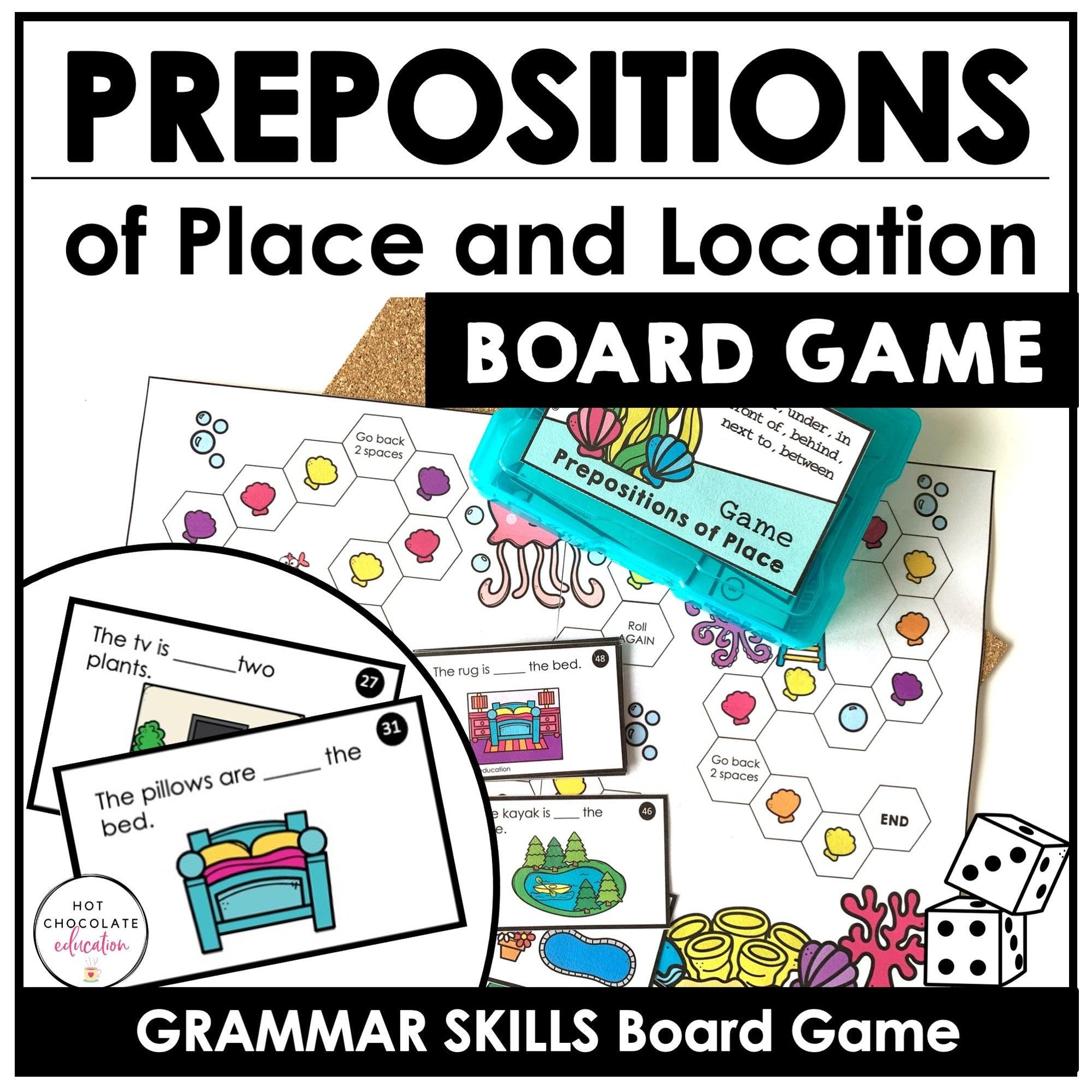 Parts of Speech Board Games: Learn Nouns, Verbs, Preposition – Hot ...