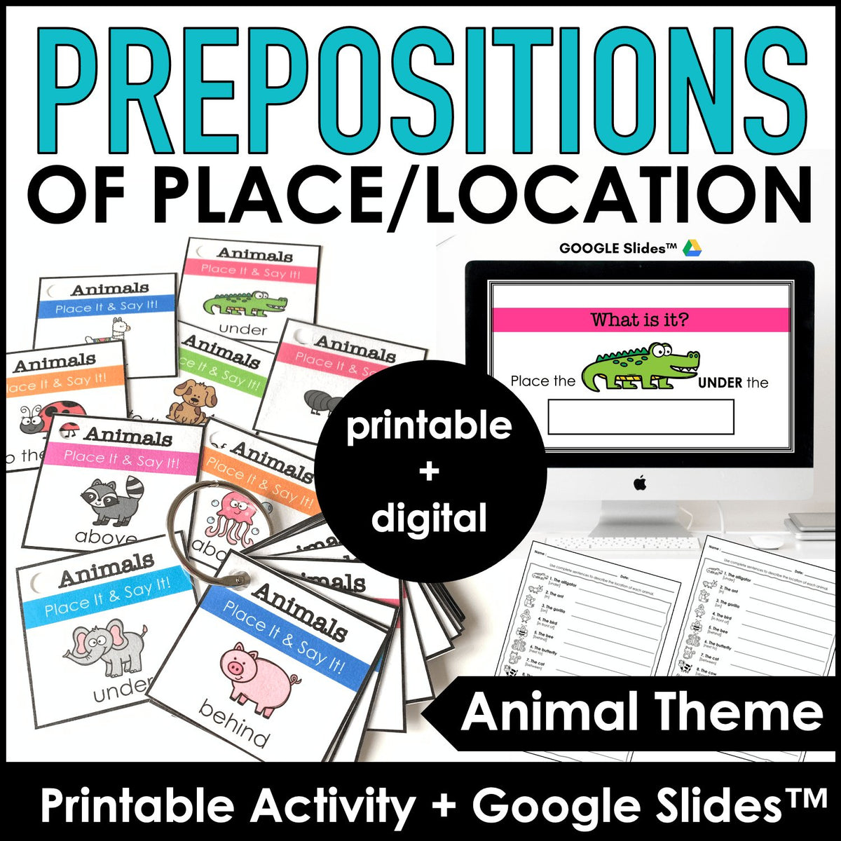 Prepositions of Place - Activity Cards & Google Slides™ – Hot